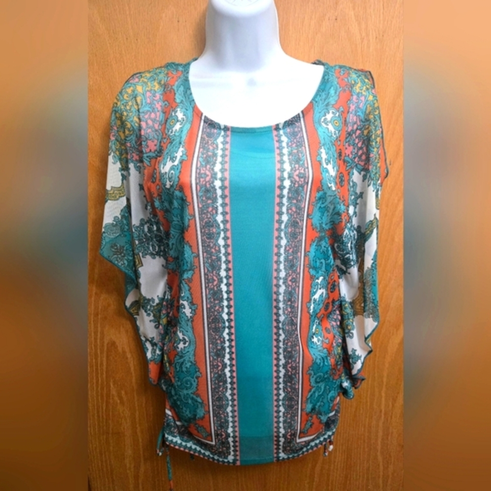 Elegant Light and Layered Multicolor Top
